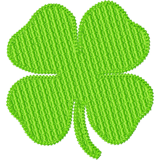 4 leaf clover machine embroidery design