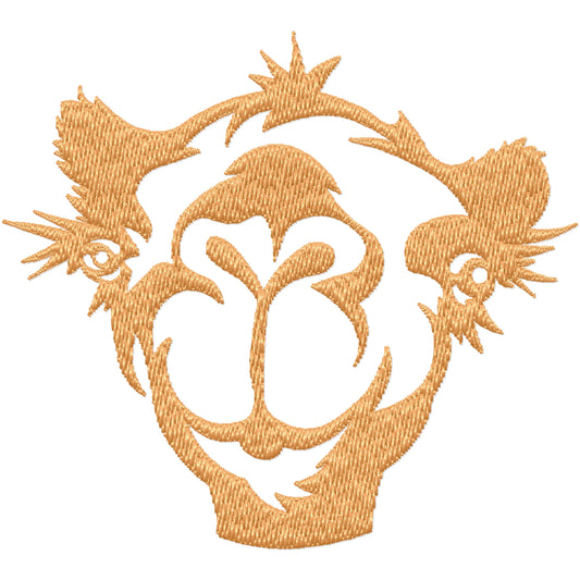 Camel face machine embroidery design