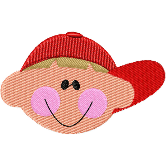 A great boy ball player machine embroidery design