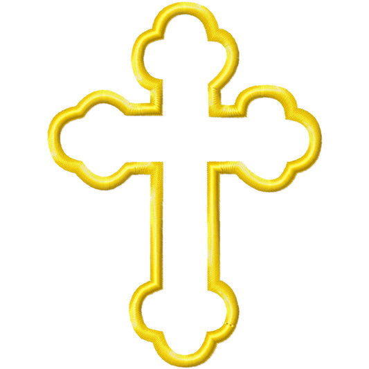 Applique Cross machine embroidery design