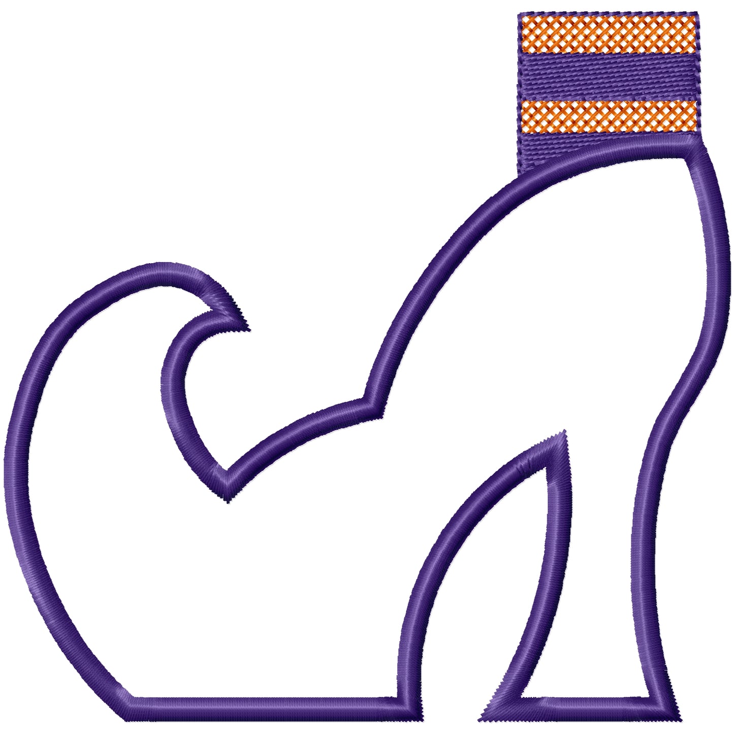 Cute applique witch shoe machine embroidery design
