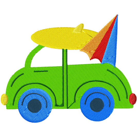 Beach bug 1 machine embroidery design