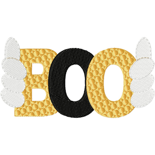 Boo hands Halloween machine embroidery design
