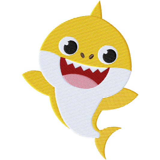 Baby S fish machine embroidery design 3 sizes