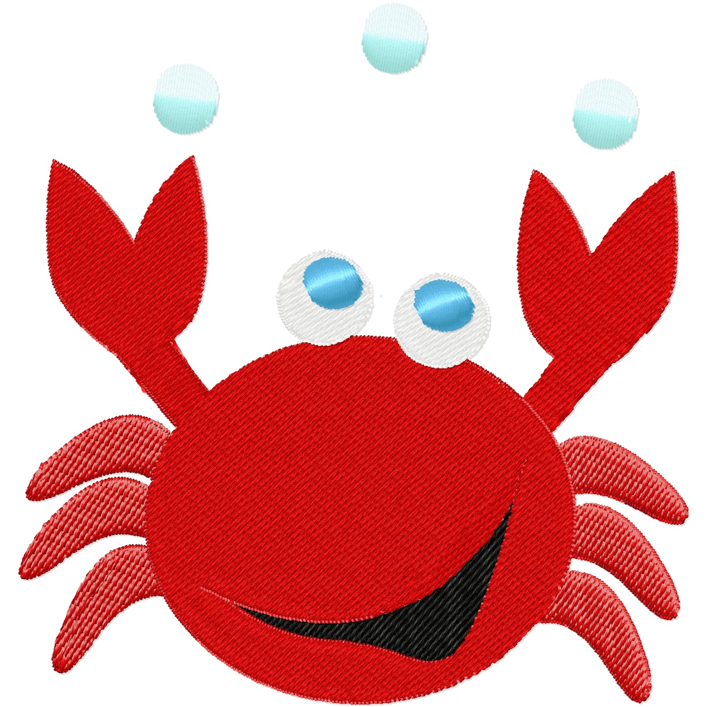 Crusty crab machine embroidery design