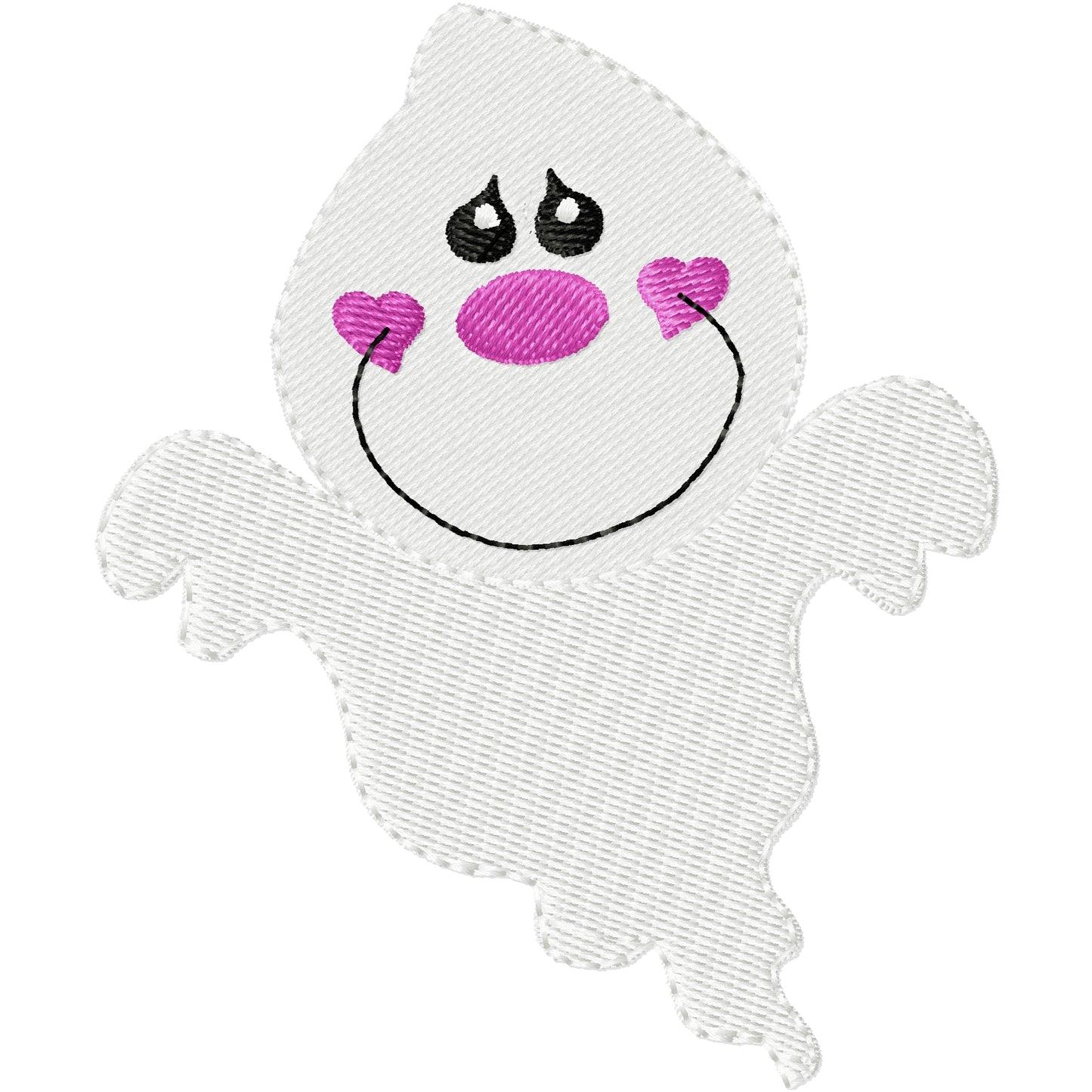 Cute Halloween 1 ghost machine embroidery design