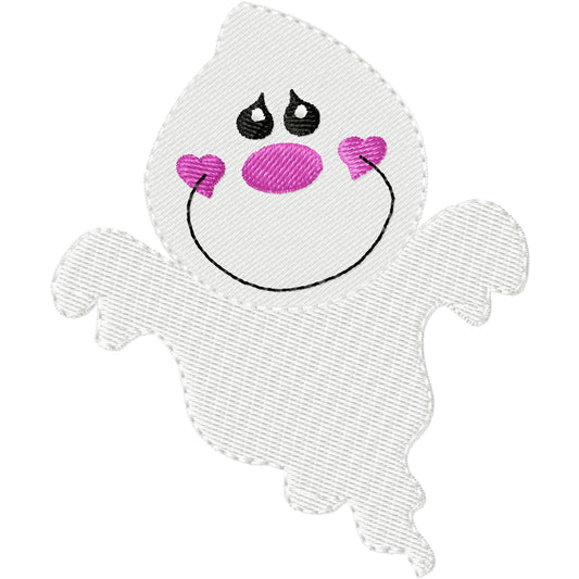 Cute Halloween 1 ghost machine embroidery design