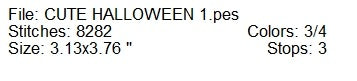 Cute Halloween 1 ghost machine embroidery design