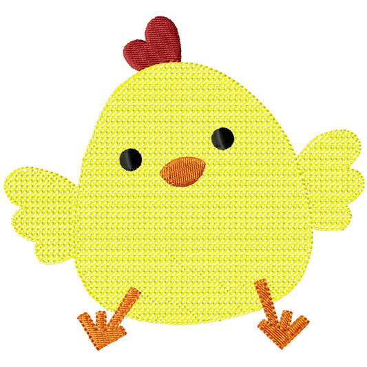 Cross stitch chick machine embroidery design 2 sizes