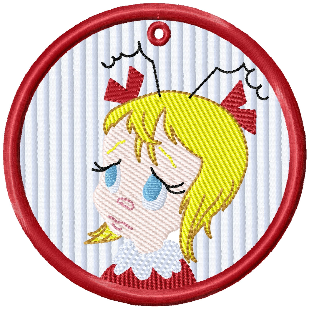 ITH 2025 Cindy Lou Who Machine embroidery Christmas ornament
