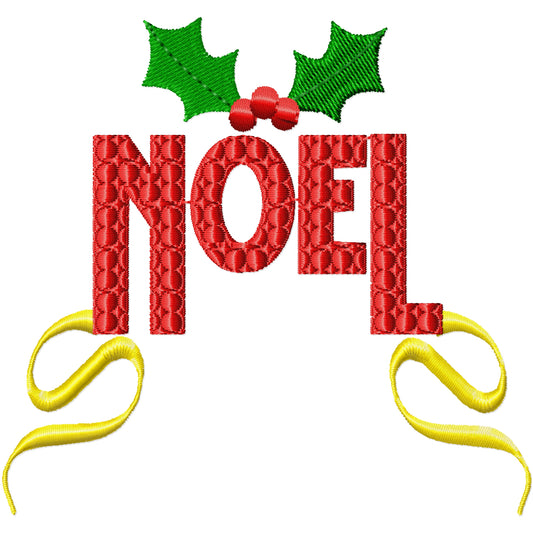 Fancy Noel machine embroidery design