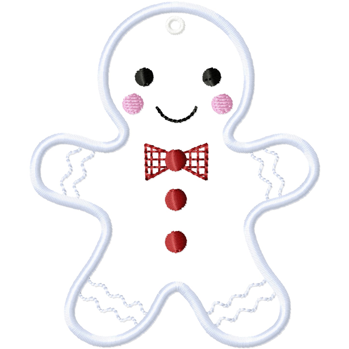 ITH Gingerbread 1 ornament machine embroidery design