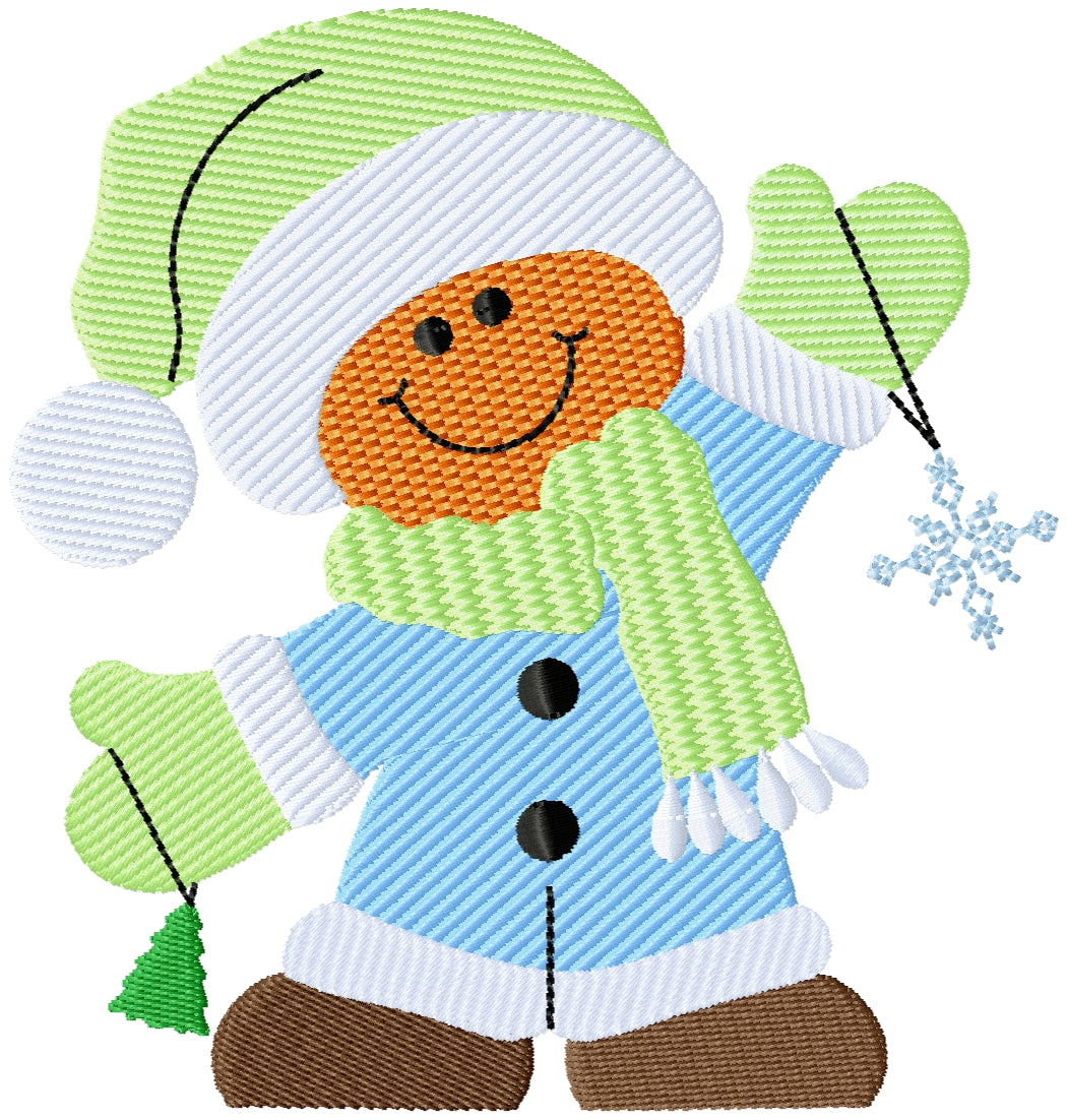 GBM holding ornaments machine embroidery design 2 sizes