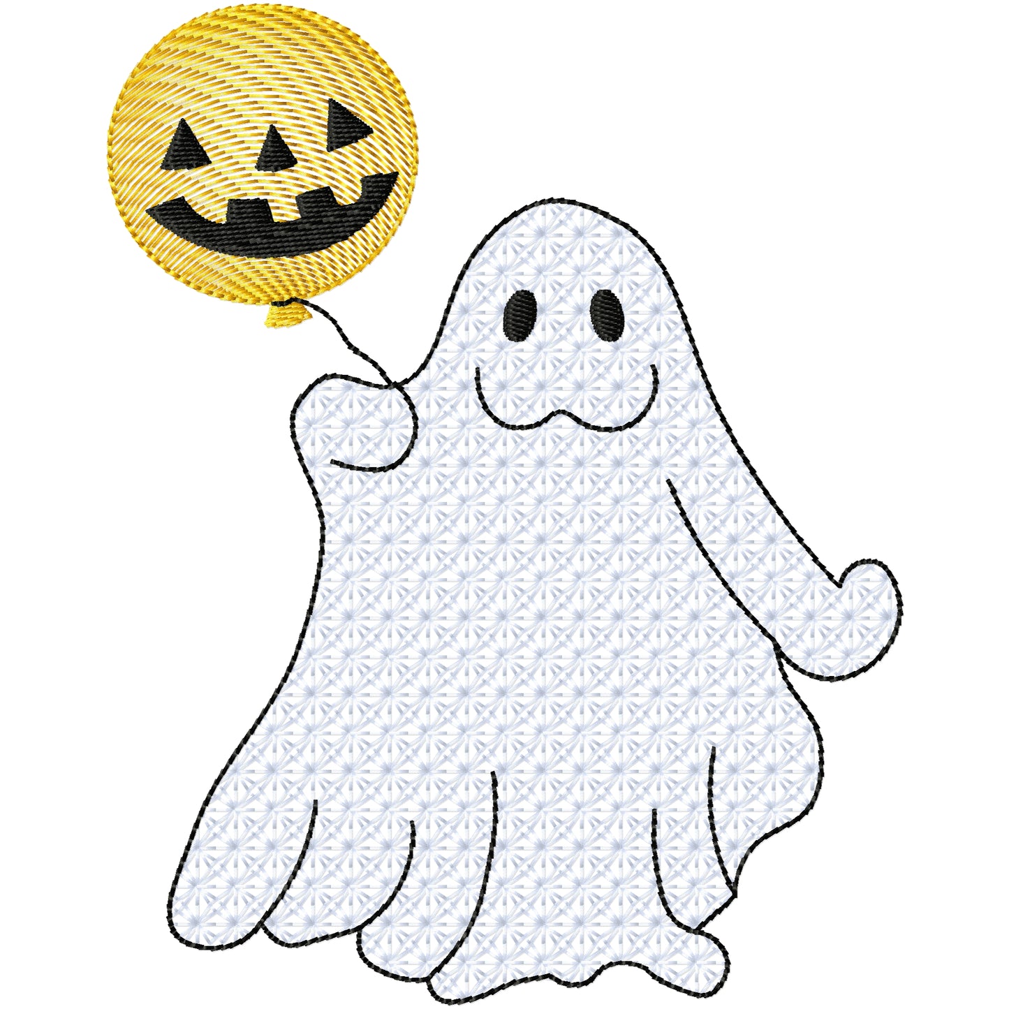 Ghost 3 Halloween machine embroidery design  2 sizes