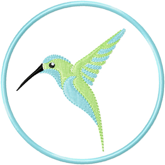 ITH Hummingbird coaster 2-2 machine embroidery design