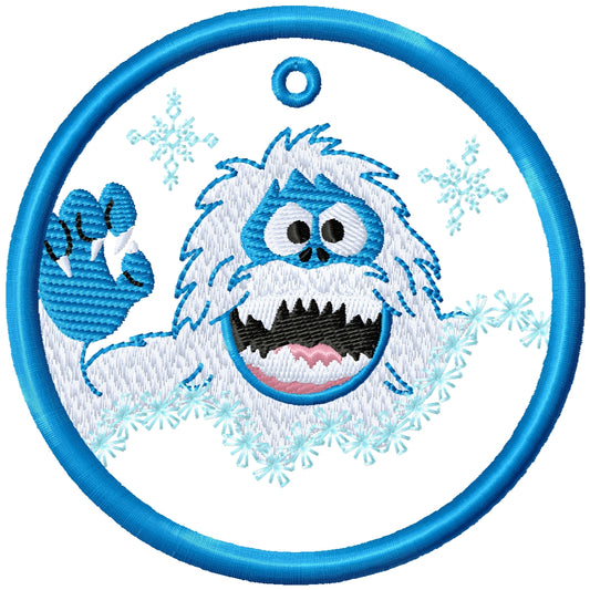 2025 ITH Bumble Christmas ornament applique design