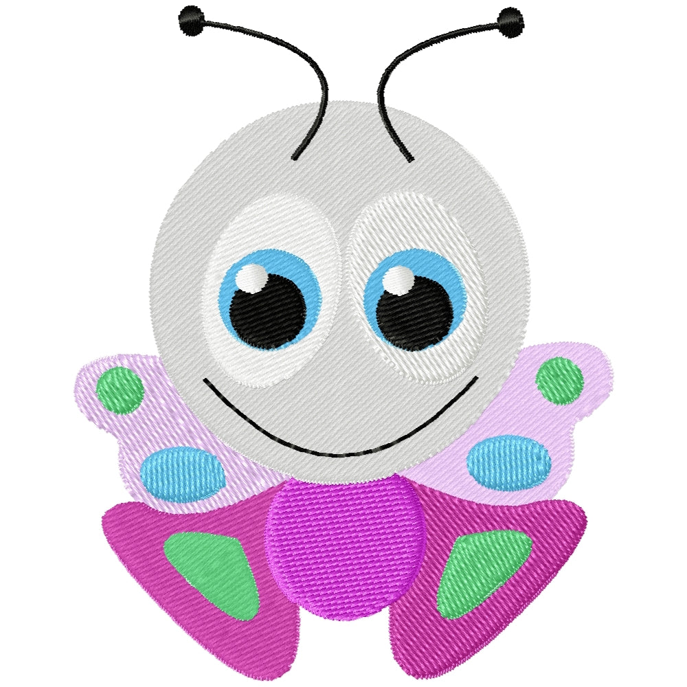 Itty bitty butterfly machine embroidery design