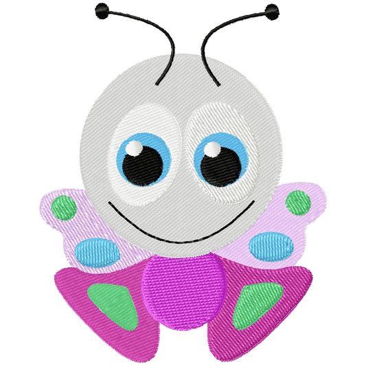 Itty bitty butterfly machine embroidery design