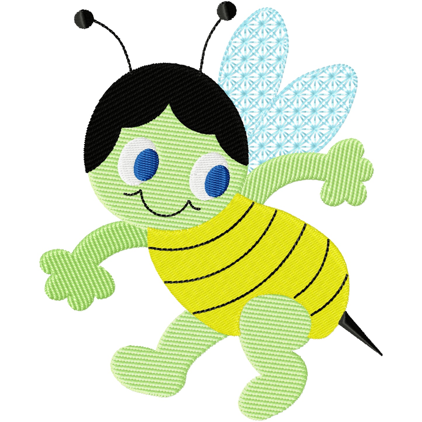 I got my stinger bee machine embroidery design 2 sizes