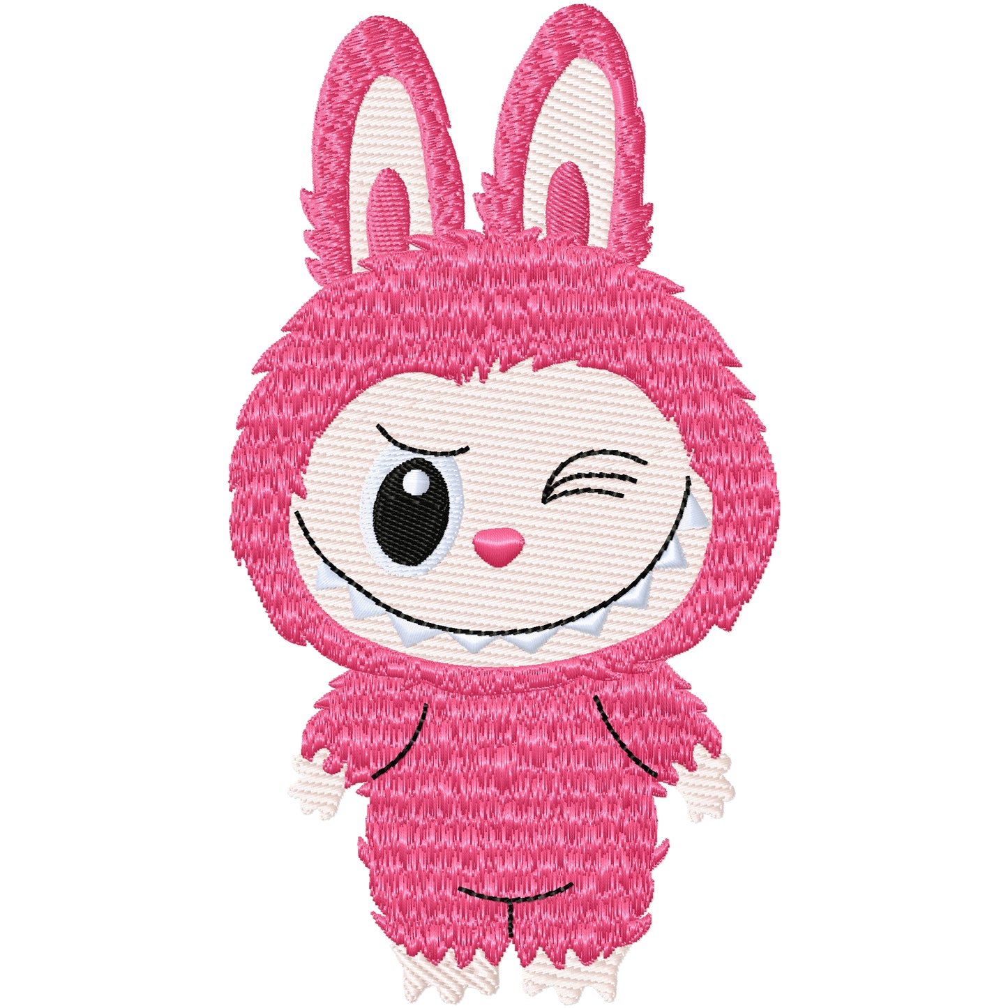 Large Labooboo 2 monster machine embroidery design