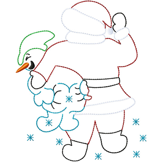 Making snowflakes machine embroidery design