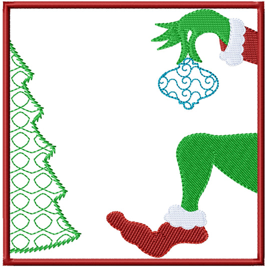 ITH Sneaking in Coaster machine embroidery design