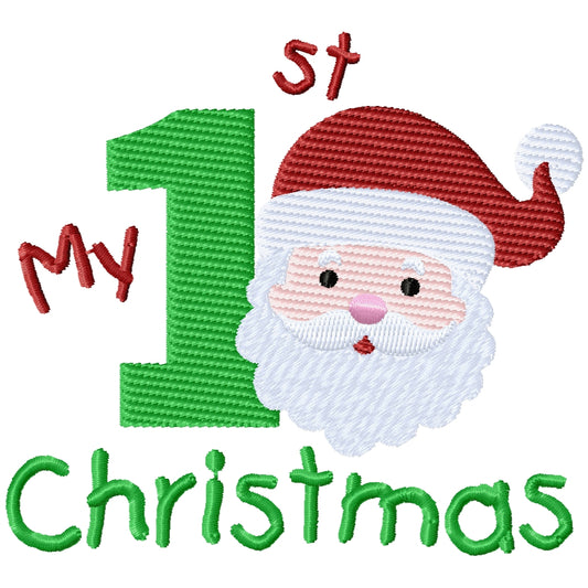 My first Christmas 2 machine embroidery design