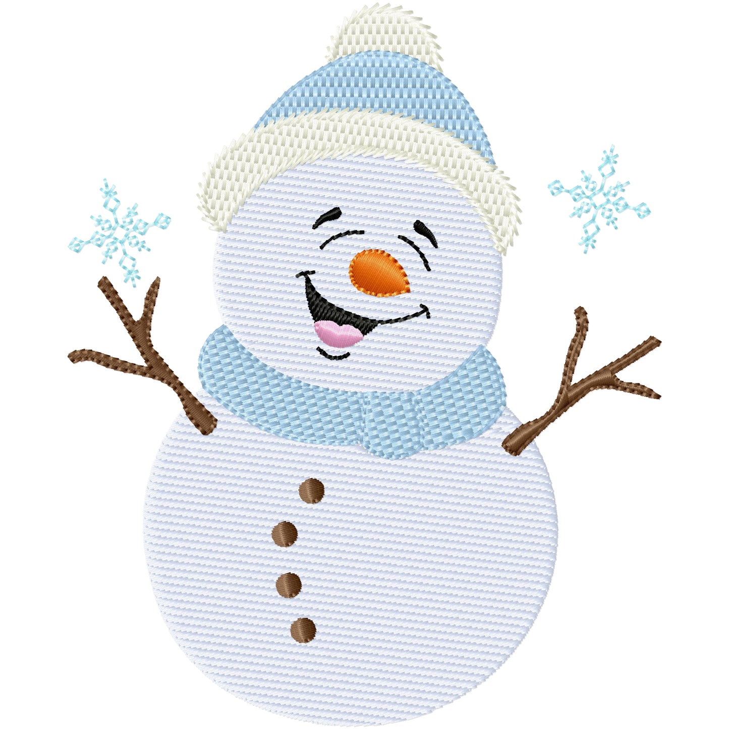 My friends are coming snowman machine embroidery design 3 sizes