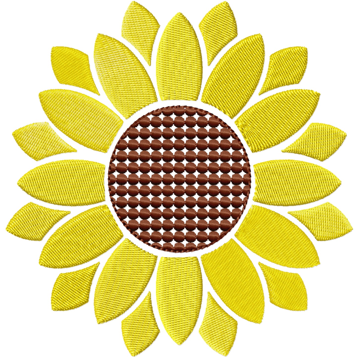 New sunflower 2 machine embroidery design 3 sizes