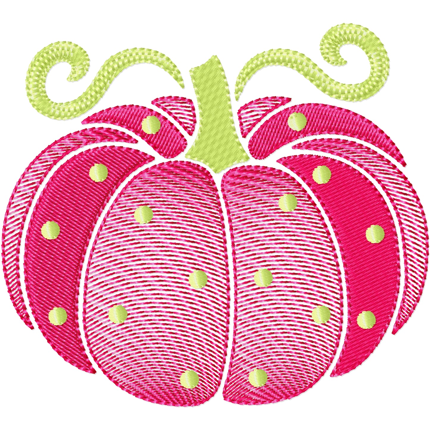 Pink pumpkin machine embroidery design