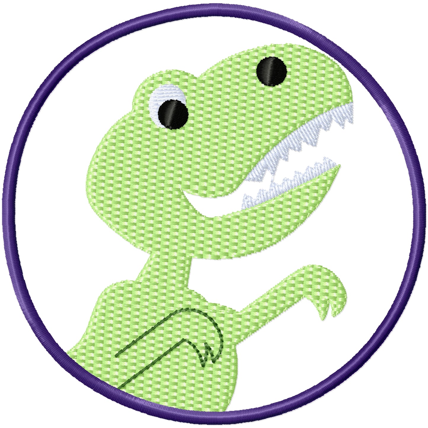 T Rex machine embroidery design