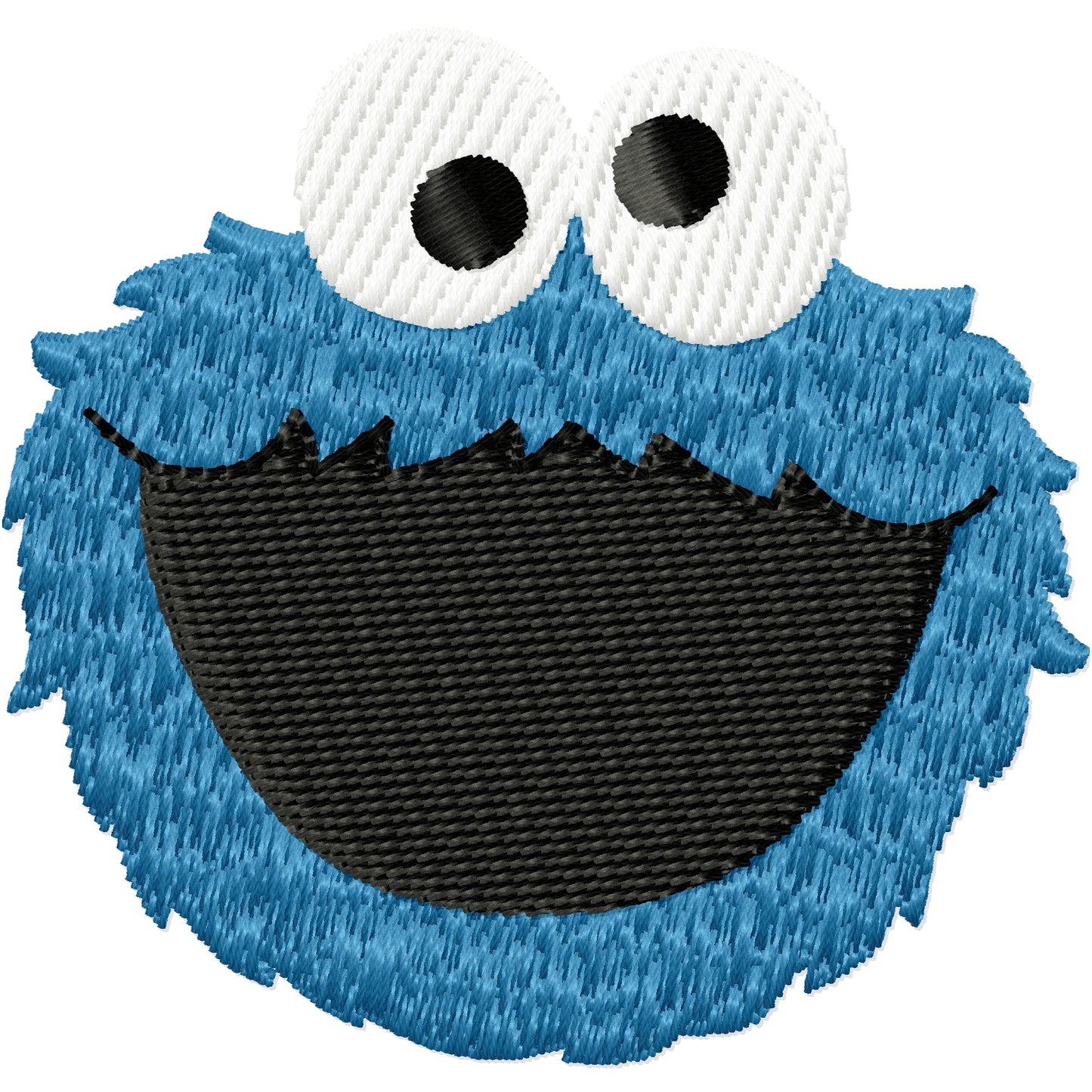 Tiny Cookie Monster machine embroidery design